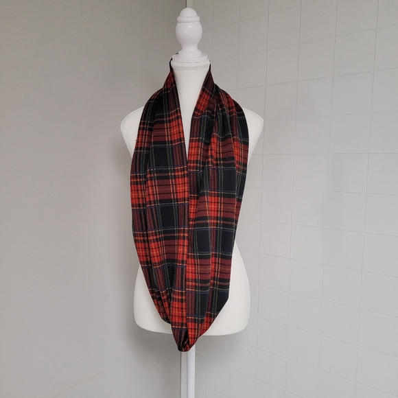 Plaid Infinity Scarf - Picture 1 of 6